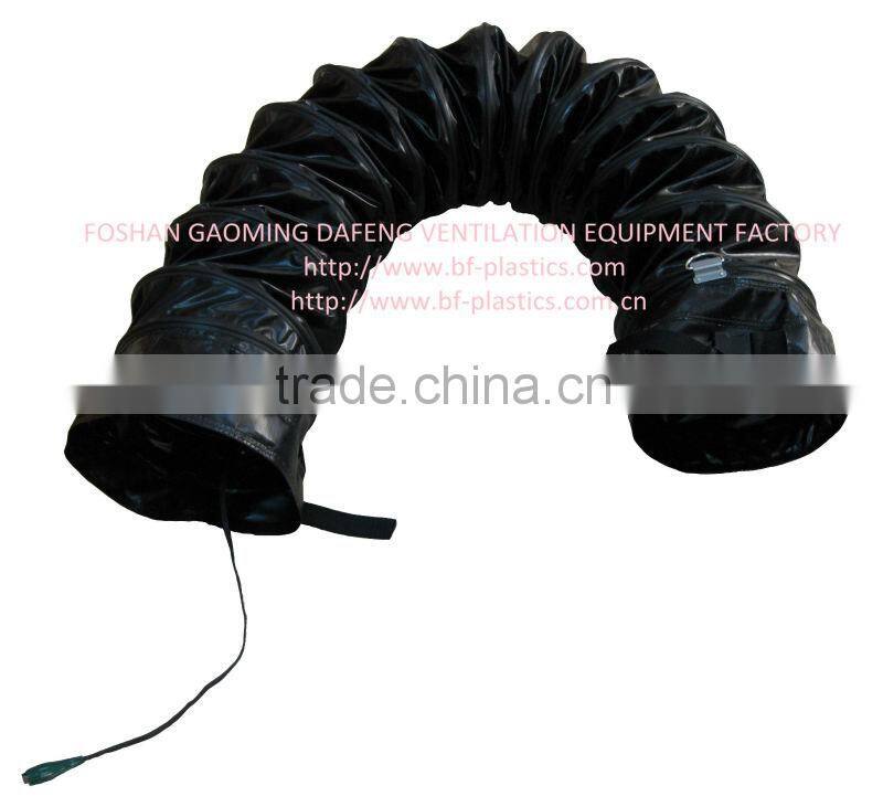 Explosion proof anti static suction air duct hose