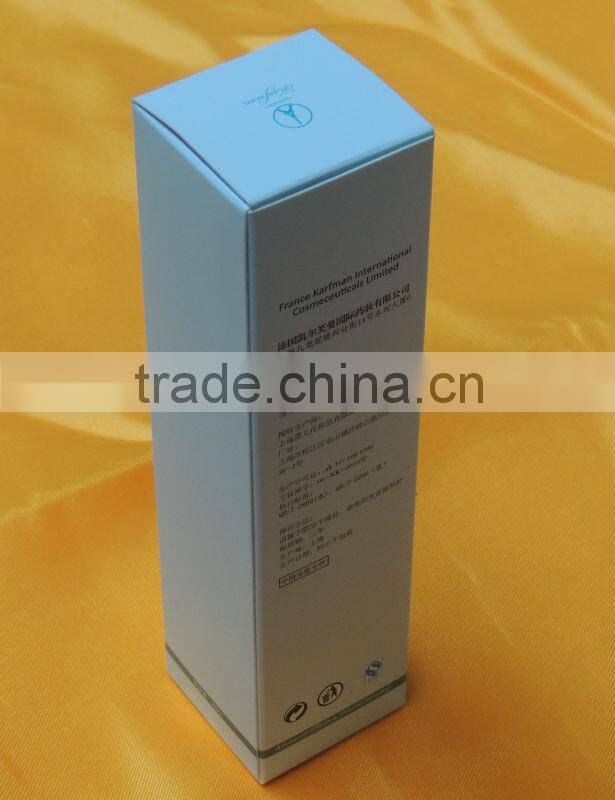 White cardboad Cosmetics peper box packaging