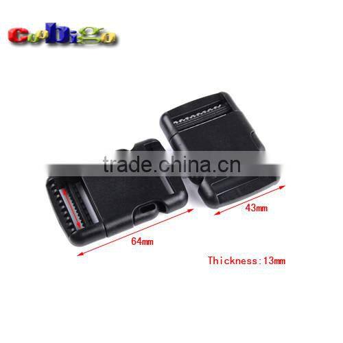 Plastic Single Adjustable Circular Buckle For Tactical Backpack Straps #FLC335-20/25/B-25/30