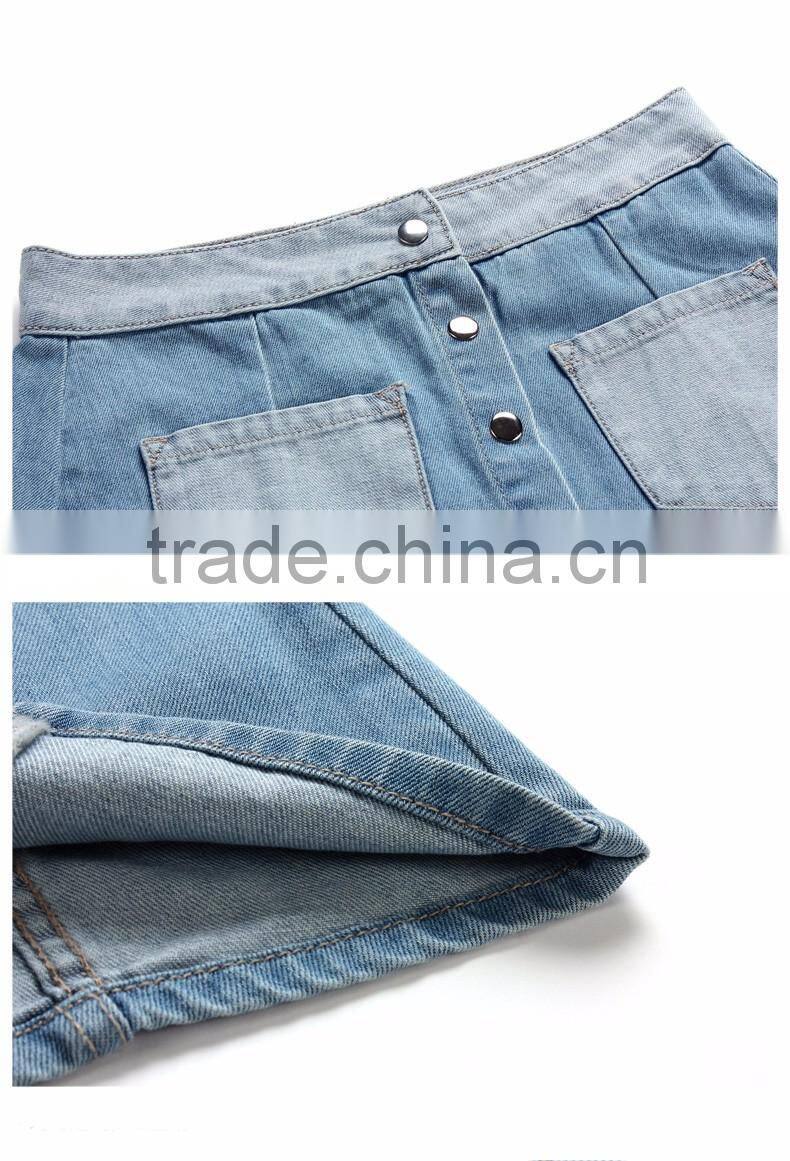 lastest funky girls fashion women embroidered skinny denim jeans short skirts