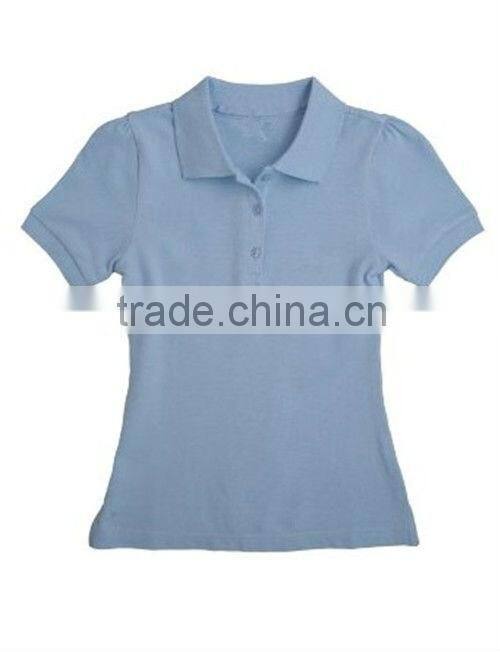 Girls High School Uniforms Short Sleeve Polo