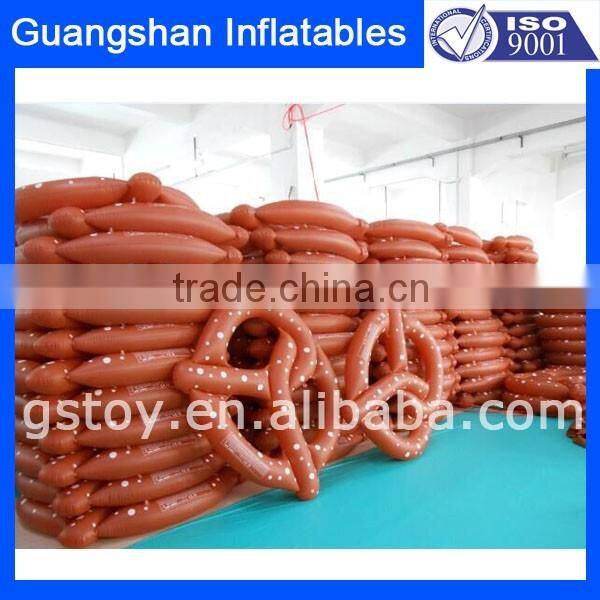 Popular Party Pool Fun Inflatable Pretzel Mattress Raft