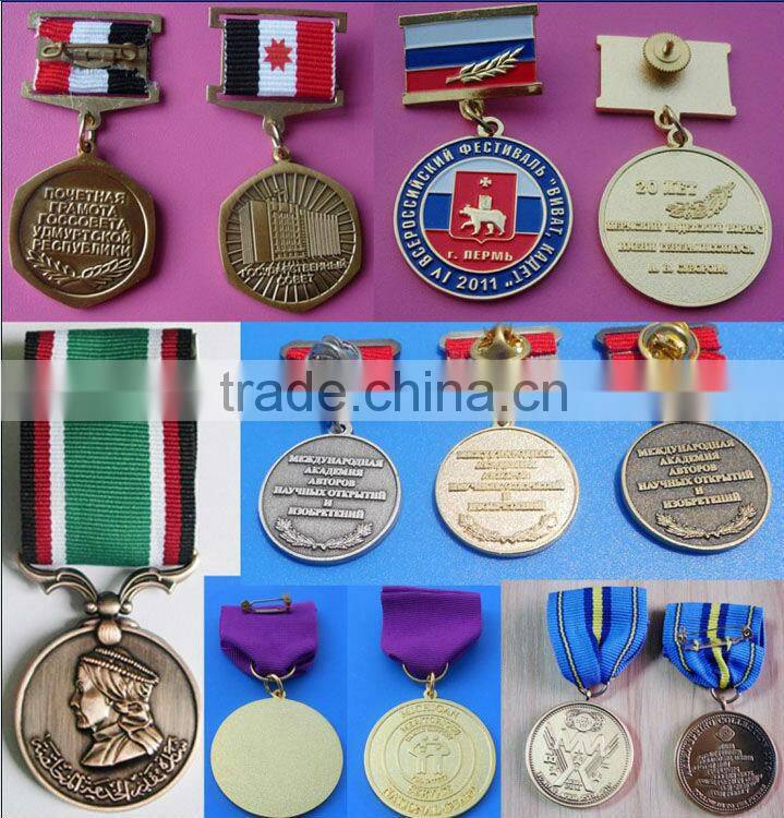 custom cheap gold star shape award medal (Box-medal-0027)