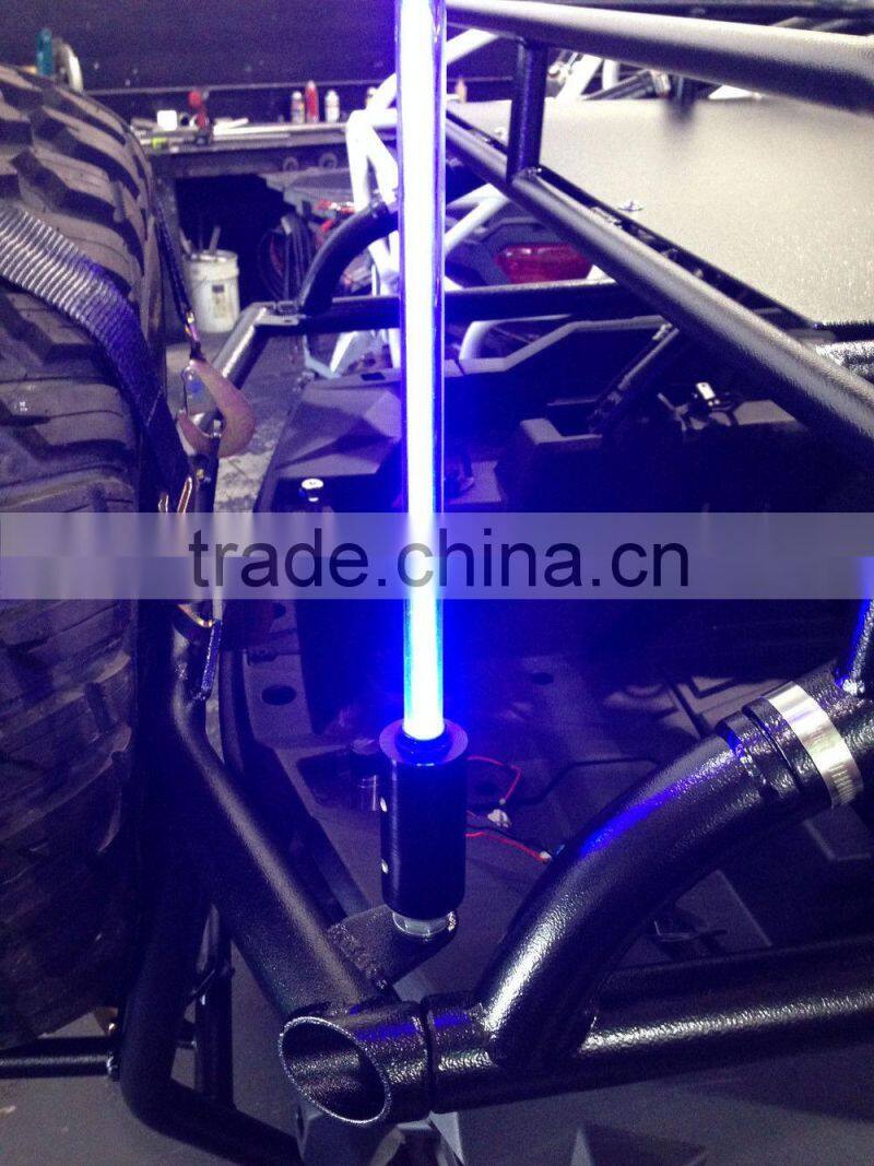 2016 wholesale led flags 4ft 5ft 6ft 12v multi colors waterproof decorative car antenna flags