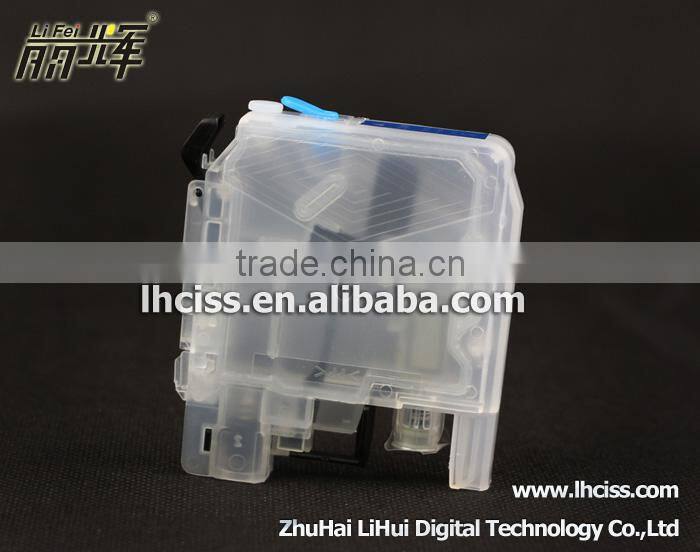 4pieces refillable ink cartridge for Brother LC539BK LC535C/M/Y use for Brother DCP-J100/J105 with reset chip