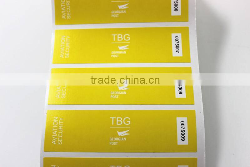 Custom blank fragile printing paper