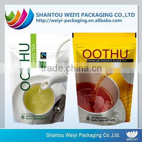 Lowest price china wholesale tea packaging stand-up pouch