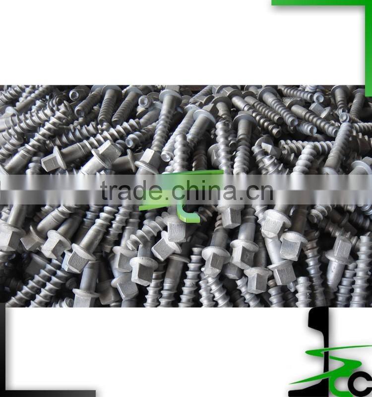 Railway coach screws/screw spikes/Galvanized sleeper screws