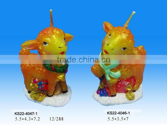 home decoration for Chinese new year Zodiac Signs sheep candle
