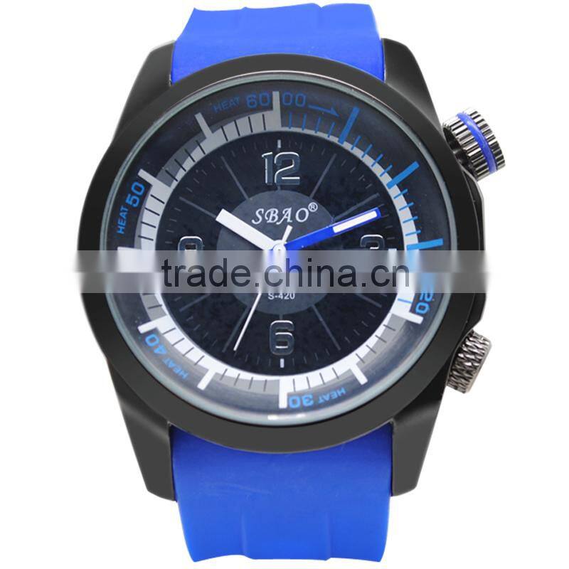 New Trend Silicon Band Big Case Brand Watch Factory China