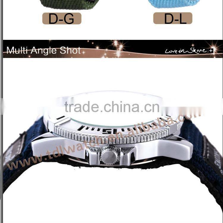 manufacture Supplier & Exporter nylon custom decotation tachymeter watch