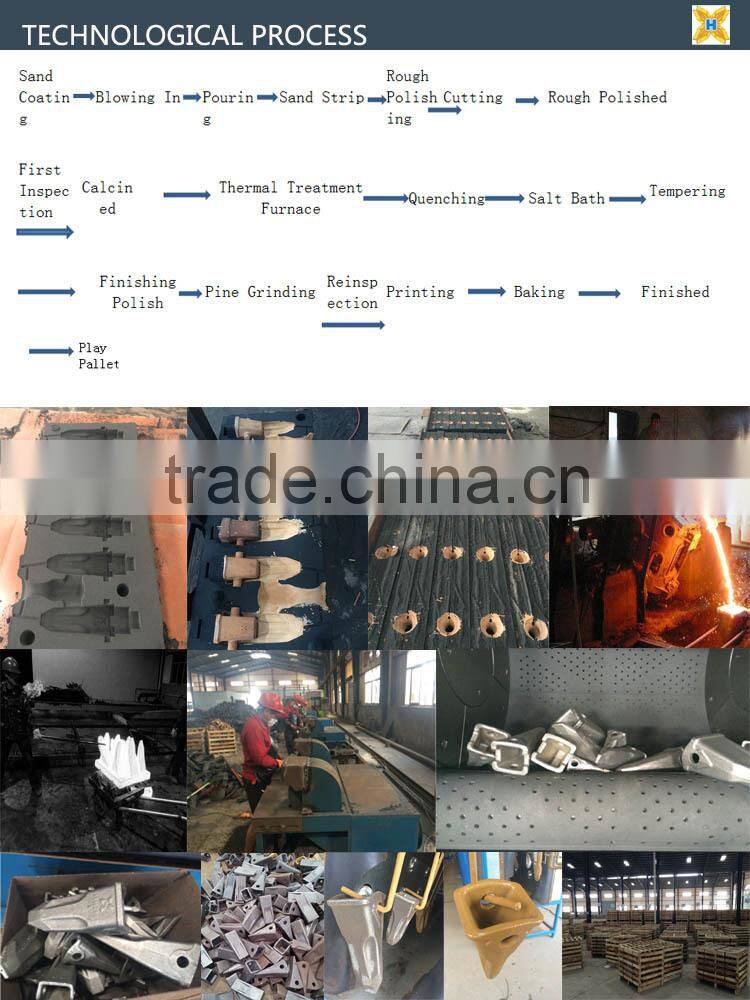 Supply DH55 excavator bucket side cutter with alloy steel material for sale