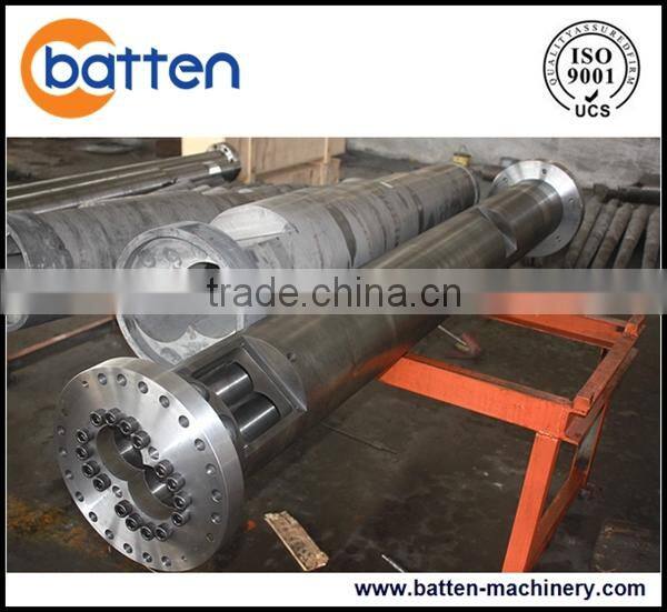 PVC pipe parallel twin screw and barrel plastic extruder machine