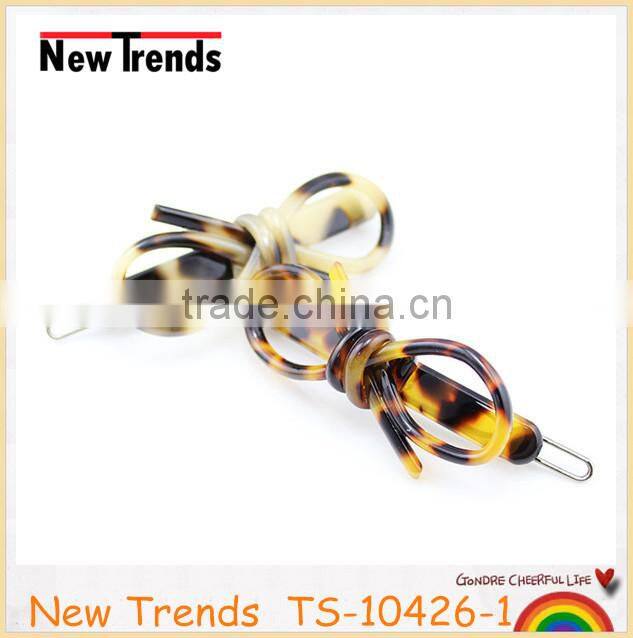 New arrival magnetic tortoise bow hair tie hair clips