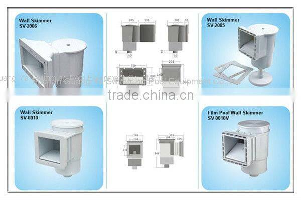 Svadon SV-2005 type concrete pool wall skimmer