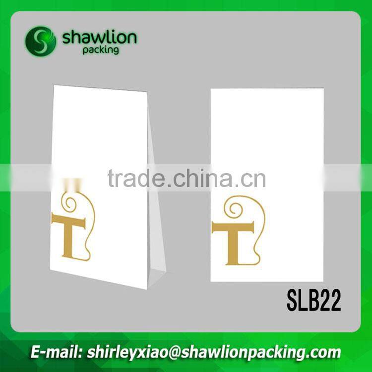 High quality recycle kraft material food paper bag for wholesale