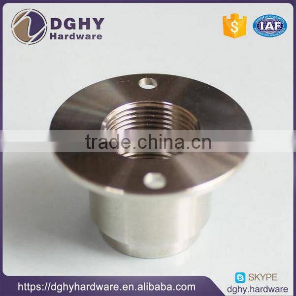 precision cnc machined brass turning parts with chrome plating