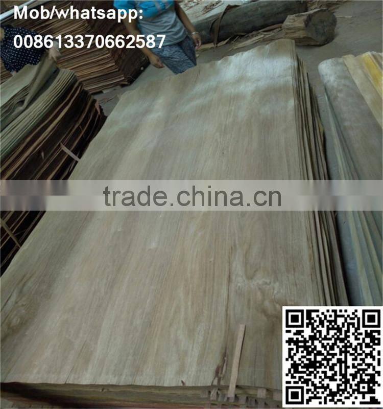Red Hardwood Veneer for Plywood Furniture Door Skin Flooring