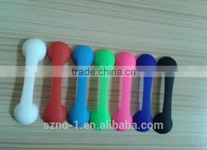 wholesale fashion shape headphones silicone wire sucker holder