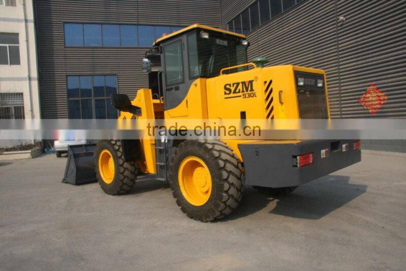 4WD 3 ton small articulating wheel loader compact loaders with CE