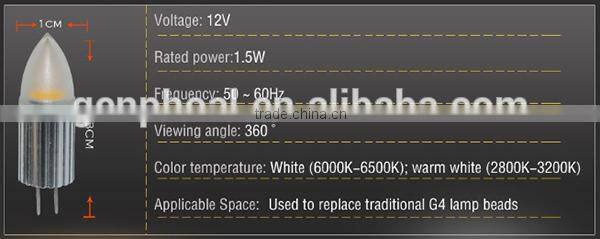 Newest Hotselling led festoon bulb/led g4 dimmable