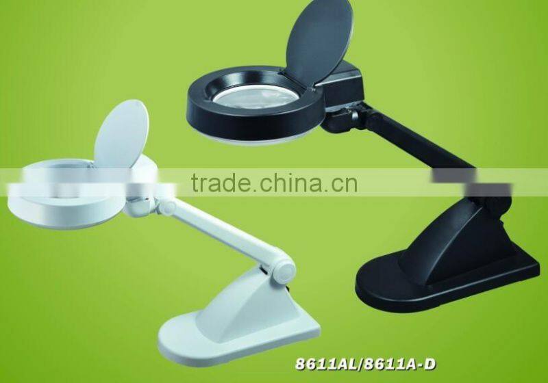 24 LED lights Magnifying led lighting lamp for nail art beauty salon Glass/led light exhibition lamp