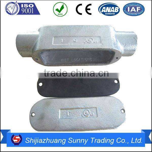 Water Proof Electrical Malleable Iron Rigid Conduit Box T Type