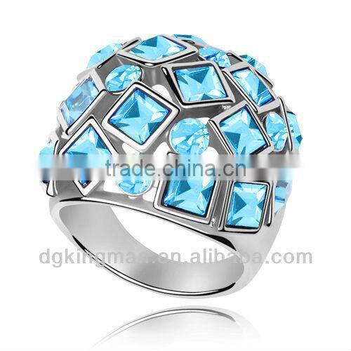 Stylish Kingman 2013 Pink Austrian Crystal Rings (KMKR-41)