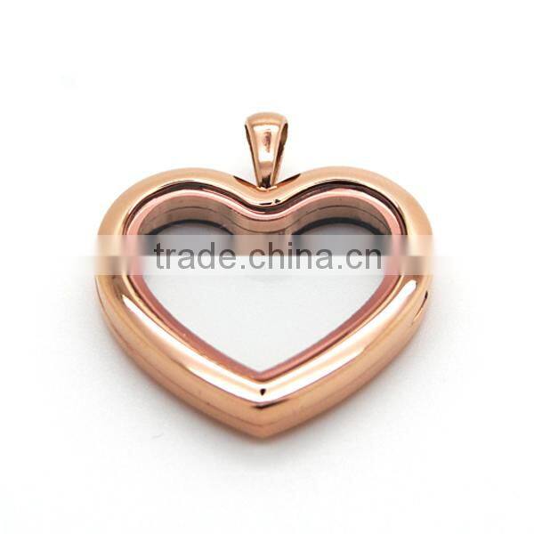 316l stainless steel lockets open locket jewelry pendant magnetic gold locket