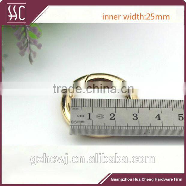 Guangzhou metal O ring for bag accessory,various size metal ring, metal round ring for handbag