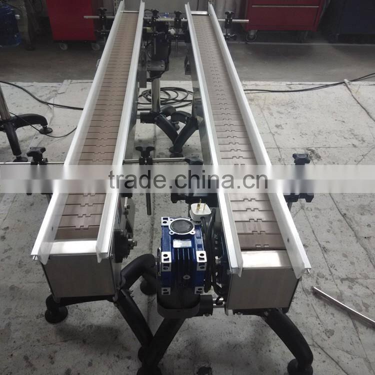 PET bottles SUS304 chain stainless steel conveyor system