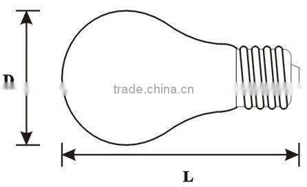 High Quality A55/PS55/A60/PS60 standard frosted lamp