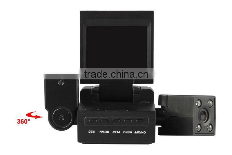 Car Camera Recorder Dual Cameras 360 Degree Rotation F71