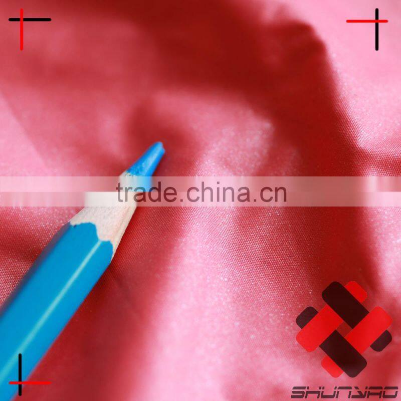 Waterproof Nylon taffeta with shiny Pearl Coating fabric for rain coat umbrella fabric