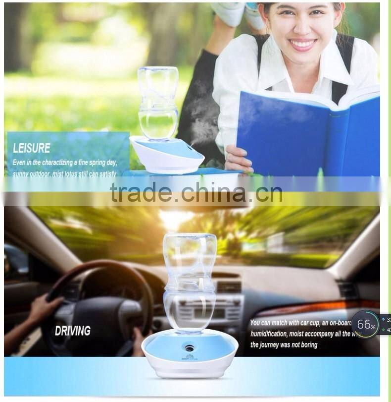 50ml DC5V mini portable lotus shape air humidifier /mini air purifier