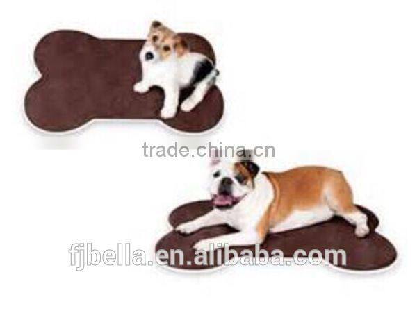 Dog Bone Shape Memory Foam Pet Bed Mat Pet Bowl Mat