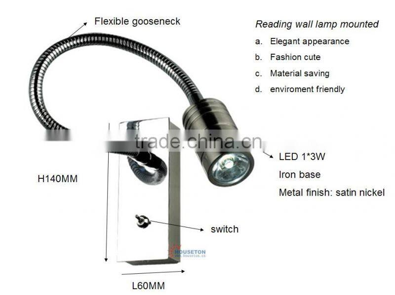 LED gooseneck reading lights for beds,gooseneck reading lights for beds,reading lights for beds WL1024