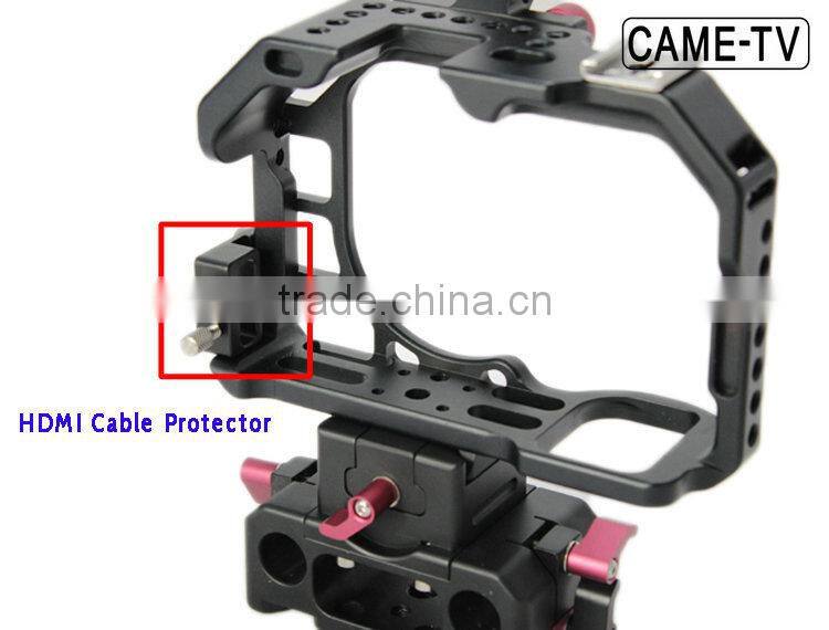 CAME-TV Alpha A7S Camera Cage DSLR Rig with Top Handle 15mm Rod Adapter