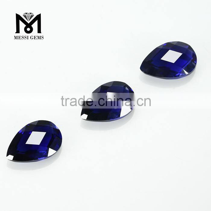 New Style Both Faceted Charming Sapphire Blue Ruby Bead Gemstone
