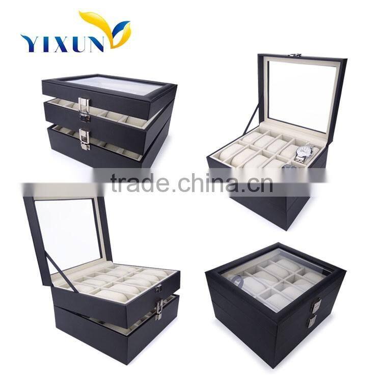 Luxury Padded Paper Watch Box Custom Logo Watch packaging Box With Insert