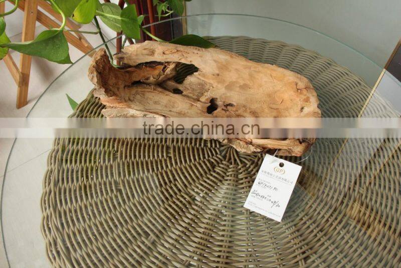 Natural And Eco-friendly Root Carving Wooden Plate for Decoration