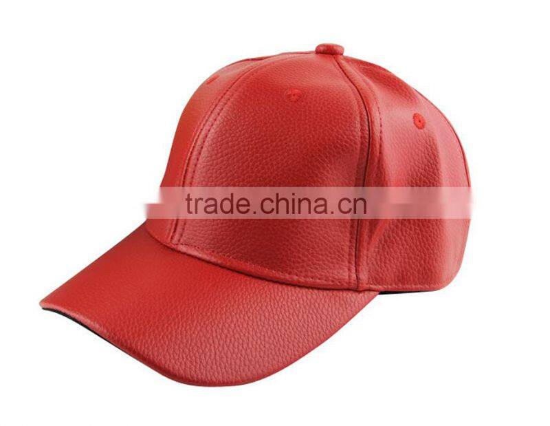 PU Leather Baseball Cap Biker Trucker Outdoor Sports Snapback Hats Free Shipping