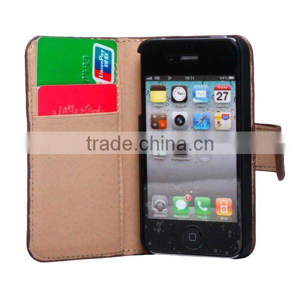 Leather for iphone case id holder
