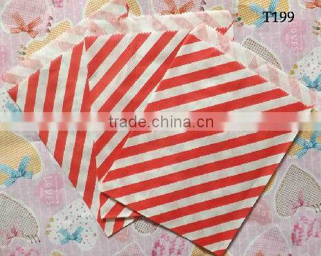 medium KRAFT polka dot paper gift or favor bags - 5 x 7.5 inches