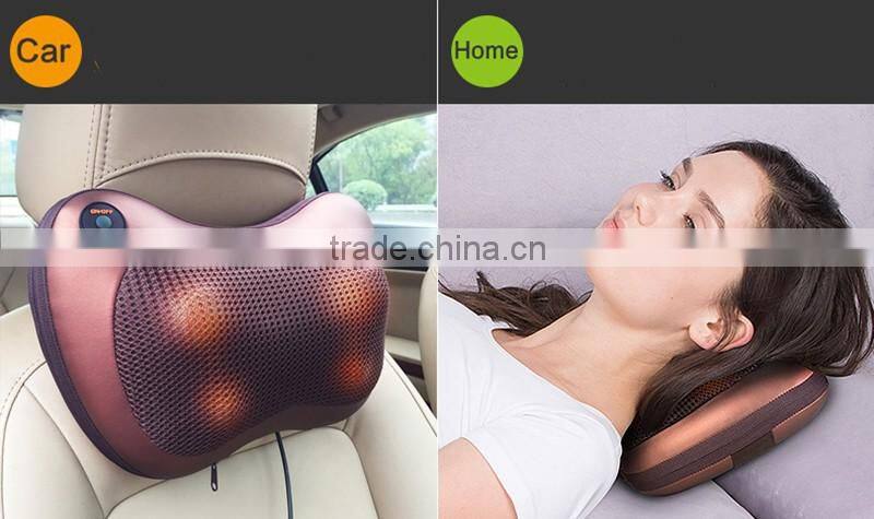 travel neck messager electric pillow case car seat and home electric massage pillow cushion
