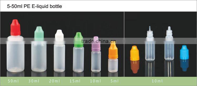 Plastic E Liquid Dropper Bottles 5ml - 50ml