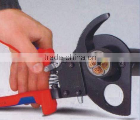 LK-280 ratchet wire cable cutters dual material insualted handle 750AWG