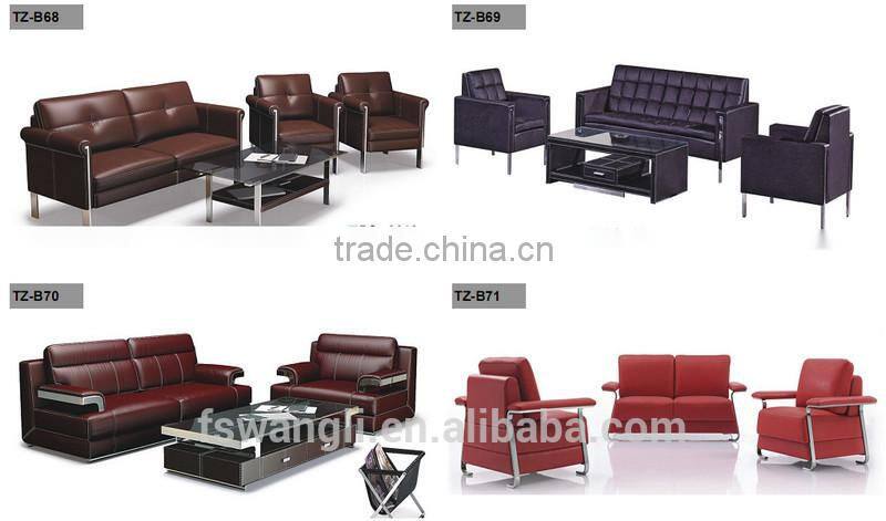 Diamond style reddish brown modern leisure sofa set
