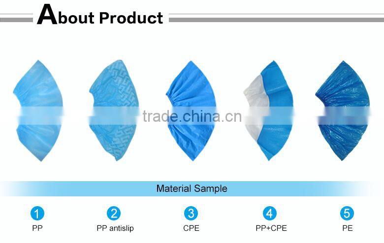 Disposable medical CPE shoe cover overshoes