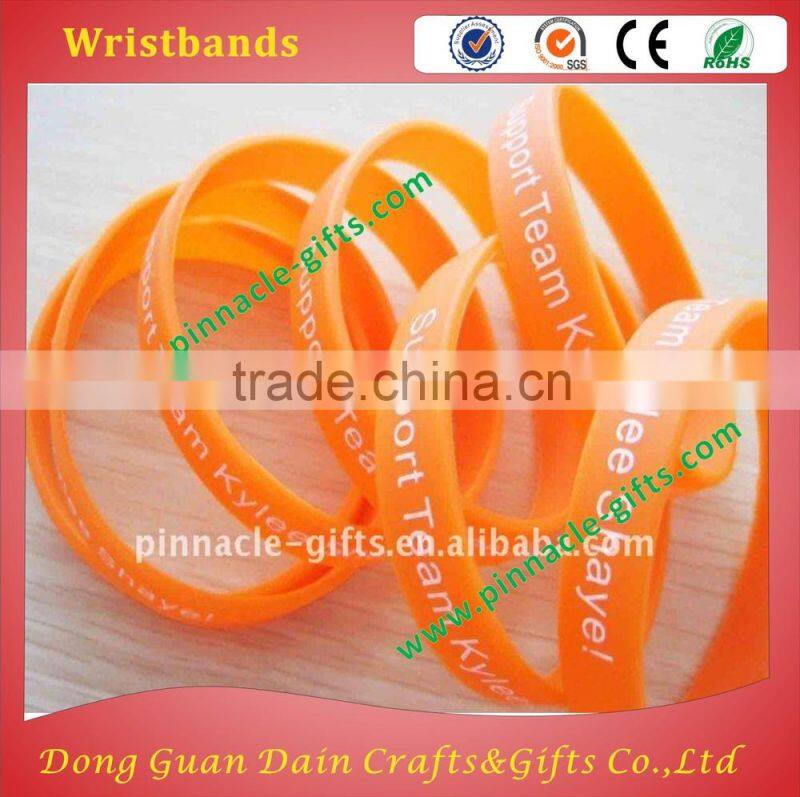 Promotion custom soft pvc wristband for gifts